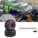 AUSTAR 2pcs 155mm Beadlock Wheel Rims Tires Sets for 1/8 RC Monster Truck