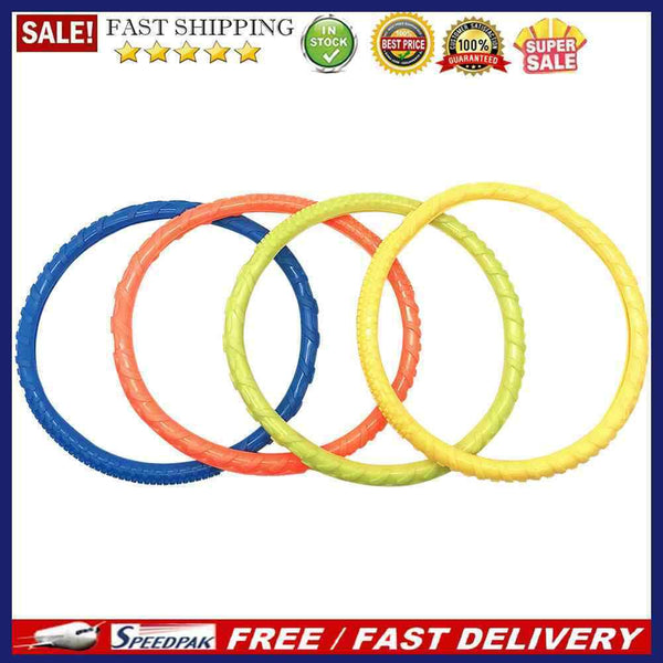 4pcs Throwing Toys Funny Underwater Training Kids Summer Diving Rings Water