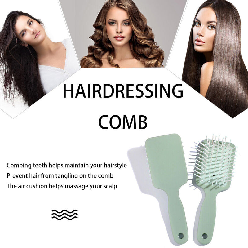 Detangling Hair Brush Soft Bristles Fine Tooth Air Cushion Massage Scalp Comb