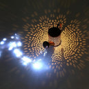 LED Solar Kettle Light Hollow Water Can Fairy String Lamp Garden Decor (B)