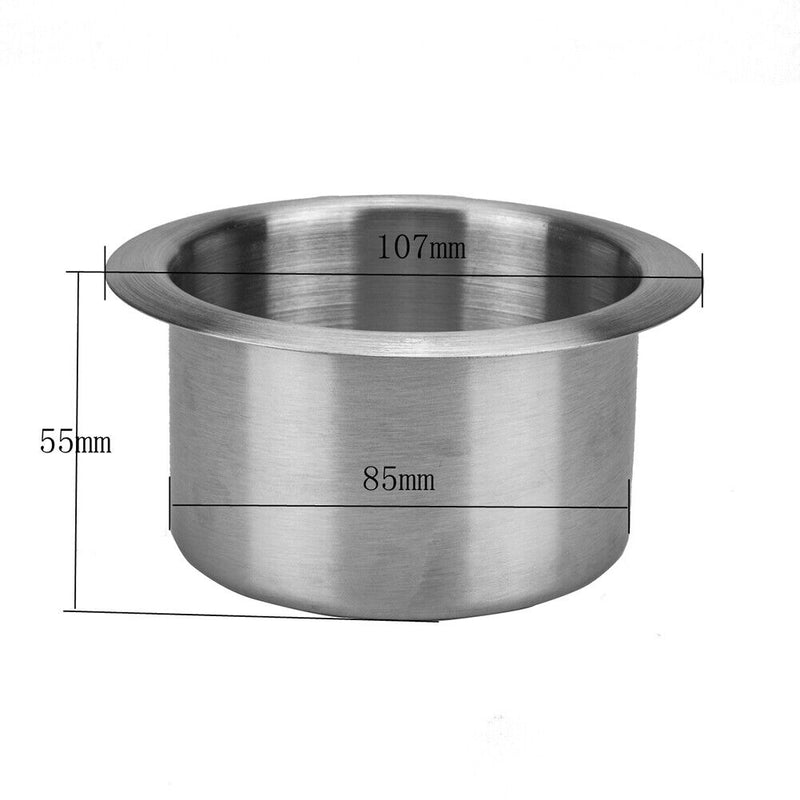 Stainless Steel Cup Drink Holder for Car Marine Boat Truck RV Camper (1pc) Newly
