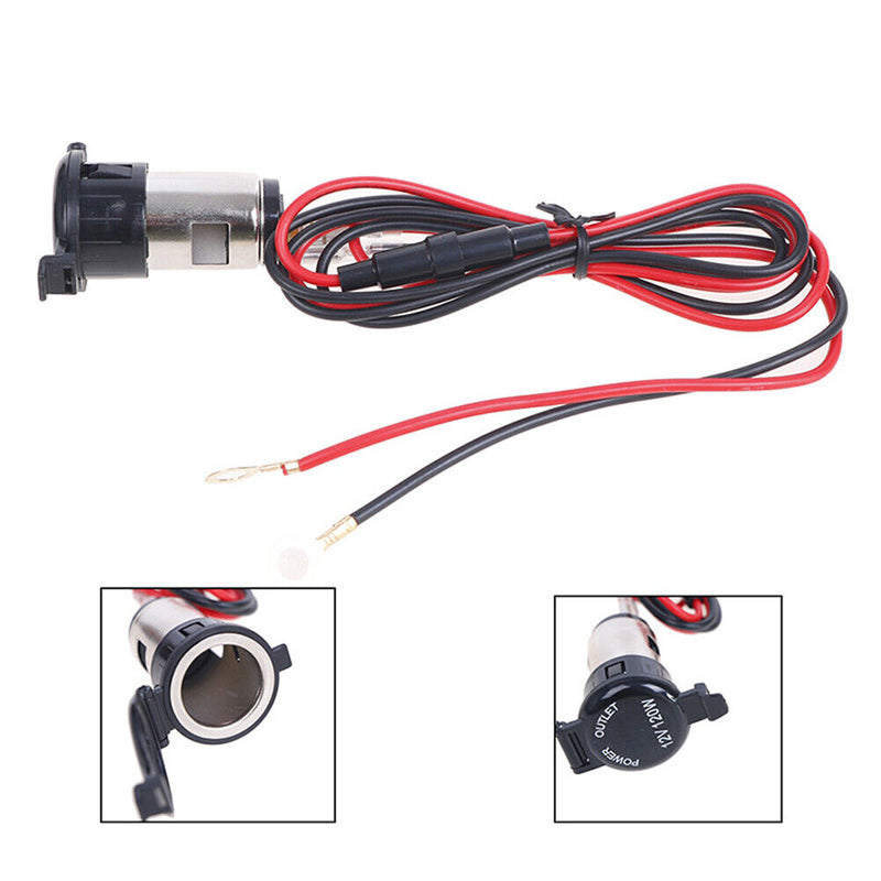 12-24V 120W Charger Plug Motorcycle Car Power Adapter Socket Car Accessories