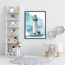 Lighthouse Kit Colouring Oil Canvas Pictures DIY Hand Painted Paint By Numbers