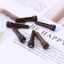 6xRosewood Bridge Pin with 4mm Golden Classical Style Dot Acoustic Guitar