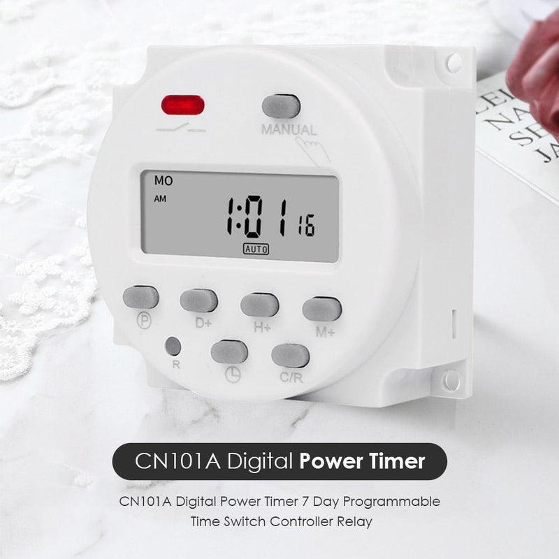 5X CN101A Digital Timer 7 Day Programmable Time Switch Controller Relay 12V