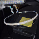 Rhinestone Headband Tassel Hair Band Women Elegant Shiny Headwear (Style 1)