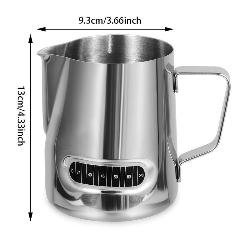 Display Steaming Pitchers Milk Frothing Pitcher 600ml/20oz Stainless Steel