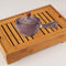 Portable Chinese Gongfu Kung Fu Tea Set Rotating Ceramic Teapot Teaware (D)