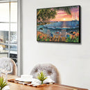 Seaside Beach Frameless DIY Oil Paint by Numbers Hand Painted Art (S430)