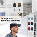 5x Baseball Hat Rack Cap Organizer Door Wall Headphone Hanger Hook (White) Newly