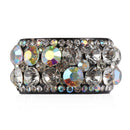 Ring Buckle Mini Claw Headband Ponytail Holder Crystal Hairband Hair Clip