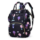 Fashion Women Printing Mummy Diaper Bag Nappy Large Handbag (Black Balloon)