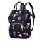 Fashion Women Printing Mummy Diaper Bag Nappy Large Handbag (Black Balloon)