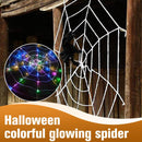 Halloween Props LED Spider Web Outdoor Party Light Up Cobweb Lighting Decor N`