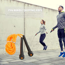 Workout Sport Adjustable Skipping Rope Fitness PVC Jumping Rope (Orange)