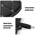 Leather Car Kick Mat with Phone Storage Pocket Waterproof Seat Back Protect