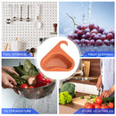 Colander Sink Strainer Kitchen Sink Shelf Faucet Hanging Basket (Orange) Newly
