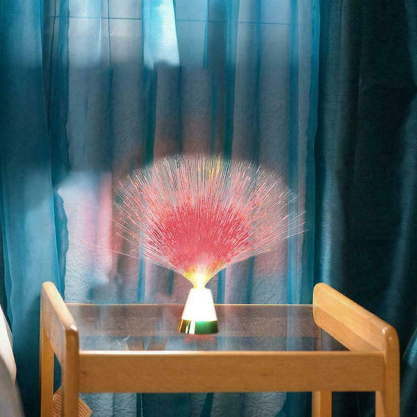 LED Fibre Optic Light Starry Lamp Decors Fountain Colors Night Changing J7J5