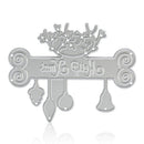 Key Lock Flower Leaf Embossing DIY Decor Card Album Cutting Dies Metal Stencil