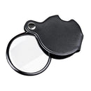Handheld 5X Pocket Magnifier Foldable Reading Magnifying Glass with Letter Cover