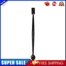Stainless Steel Cuticle Pusher Double Headed Spoon Nail Art Cleaner (Black)
