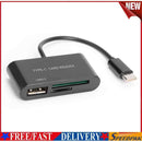 USB 3.1 USB-C Type C to USB 2.0 Hub TF Memory Card Reader OTG Adapter for P