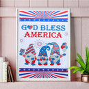 5D DIY Diamond Painting Kits Independence Day Gnome Partial Special Shape Dri