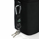 Belt Hanger Key Ring W Keychain Mini Carabiner Compass Thermometer Carabiner