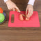 10pcs Plastic Non Slip Anti Bacterium Cutting Board Chopping Block(Red)