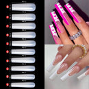 500PCS DIY Manicure Clear Wearable Full Cover False Nails XXL Long Ballet Square