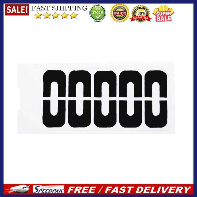 10pcs U-Shaped Nail Stickers Spill-Proof Nail Polish Protector (Black)