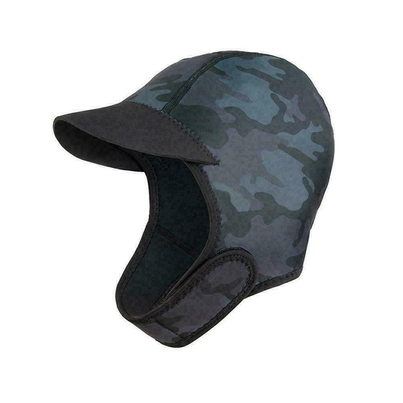 2mm Neoprene Camouflage Diving Headgear Snorkeling Cover Hat Hood Head D4V3