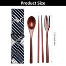Storage Case Japan Style Wooden Tableware Cutlery Sets Spoon Fork Chopsticks