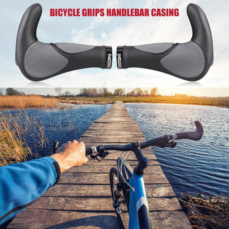 2pcs Bicycle Grips TPR Rubber Integrated MTB Cycling Hand Rest Handleable Sheath