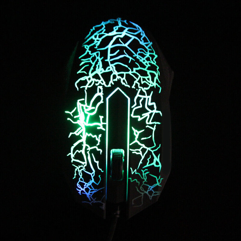 USB Mouse 3 Buttons Optical Gaming Game Mouse 7 Colors LED for PC Laptop