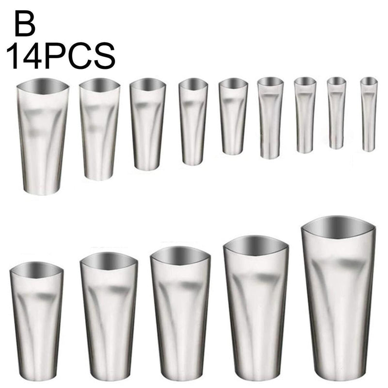Steel Perfect Caulking Nozzle Applicator 14pcs Sealant Tools Finishing M3N8