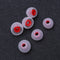 6pcs In Ear Earphone Silicone Earbuds Replace for KZ Headset (White+Red) Newly