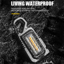 COB LED Mini Keychain Flashlight Torch 7 Modes Waterproof Camping Survival Light