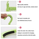 Multifunctional Foldable 5 Holes Drying Rack Clothes Hanger Hook (Green)