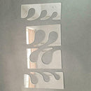 4x Quilters Templates Ruler Feather Plume Sewing Machines Tools Parts Z1Z4 B6U6