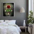 Flower Pattern Picture Acrylic Drawing Kit DIY Oil Paint by Numbers Room Deco