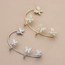 Jewelry Women Men Non Piercing Rhinestones Ear Cuff Tragus Earrings Ear Wrap