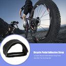 Nylon Bicycle Pedal Adhesive Strap Fixed Gear Toe Clip Strap Belt (Black) Newly