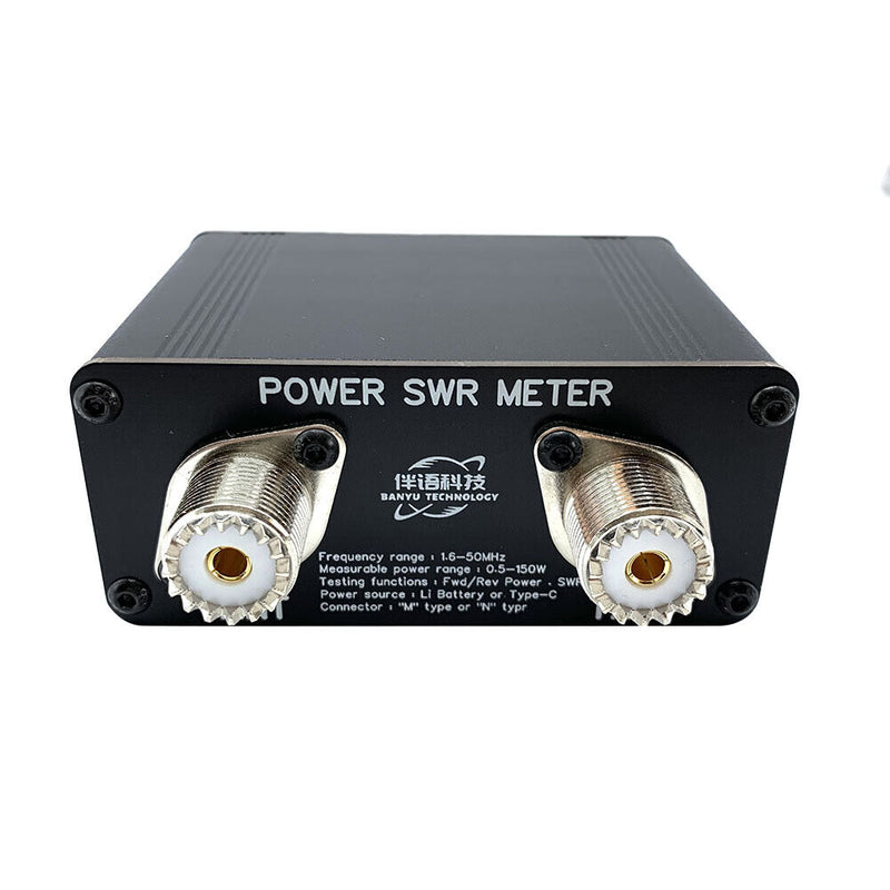 1.6-50mhz Hf Shortwave Band Power Chargeable Swr Power Meter with Display S