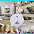Mini LED Football Bulb Foldable Light Fan Blade Folding Bulbs (90mm/110V) Newly