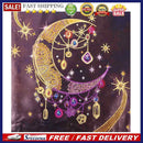5D Drawing Mosaic Bright Crescent Moon Kit DIY Special Shaped Diamond Paintin