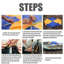 Inflatable Boat Kayak Canopy Awning Sun Shade Shelter Foldable Tent Z9R8 A3J4