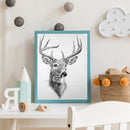 Deer Oil Paint By Numbers Kit DIY Acrylic Painting on Canvas Frameless Drawing