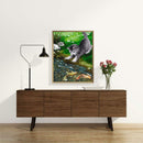 5D DIY Diamond Painting Kits Full Round Drill Playing Cat Mosaic Home Decorat