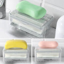 Soap Box with Bubbler - Transparent Dishwashing Soap Saver Box Case (Grey) Newly
